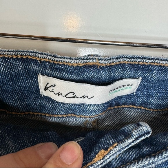 KanCan Ankle Straight High Rise Ripped Jeans Size 18 - Picture 4 of 6